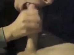Horny aged woman engulfing my dong deepthroat in POV 